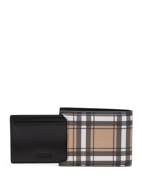 Billetera Guess Plegable a cuadros