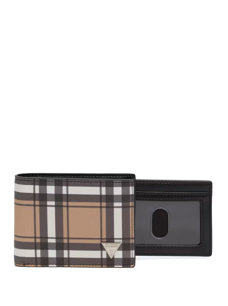 Billetera Guess Plegable a cuadros